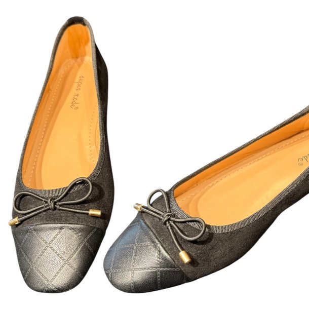 PARIS ANNA BALLERINA SHOES BLACK