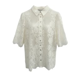 CONTINUE PALOMA LACE SHIRT OFF WHITE