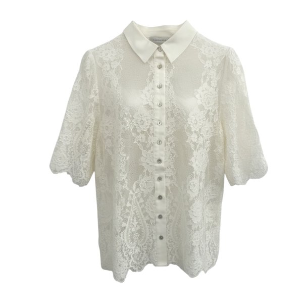 CONTINUE PALOMA LACE SHIRT OFF WHITE