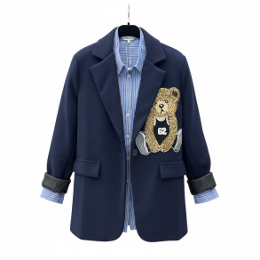 CONCEPT TEDDY BLAZER NAVY 