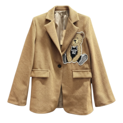 CONCEPT TEDDY BLAZER CAMEL