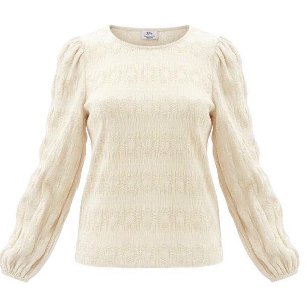 JACQUELINE de YONG JDYSALLY L/S TOP CLOUD DANCER