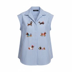 ISAKO DACHSDOG SHIRT BLUE