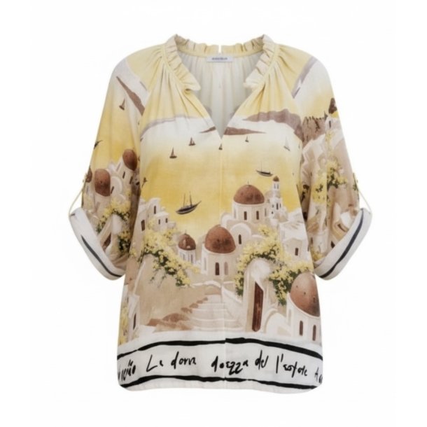 ISAKO MEDITERRANEAN BLOUSE YELLOW