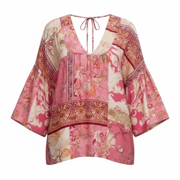 ISAKO BOHO CHIC BLOUSE PINK