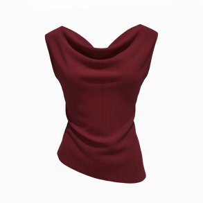 ISAKO WATERFALL TOP BORDEAUX