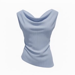 ISAKO WATERFALL TOP LIGHT BLUE
