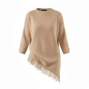 ISAKO DONNA LACE BLOUSE LIGHT CAMEL