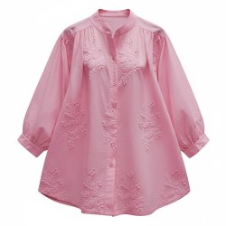 ISAKO ZIA COTTON SHIRT PINK