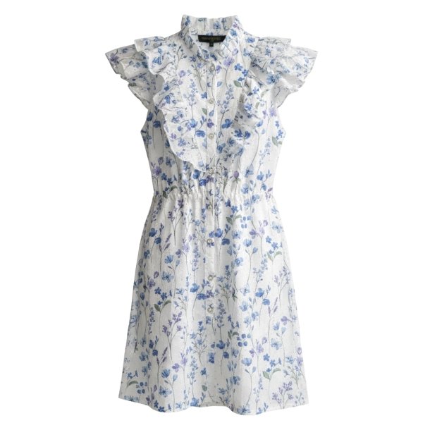 SOMMERSTEDT NOVA DRESS FLOWER BLUE