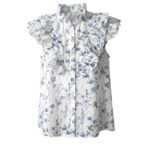 SOMMERSTEDT NOVA TOP FLOWER BLUE