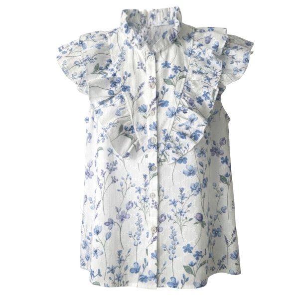 SOMMERSTEDT NOVA TOP FLOWER BLUE