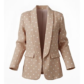ISAKO DOT BLAZER BEIGE/BROWN