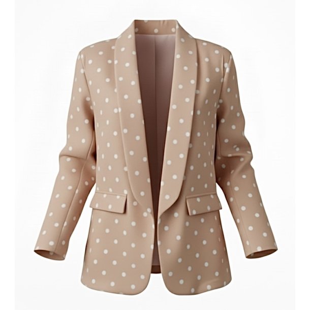 ISAKO DOT BLAZER BEIGE/BROWN