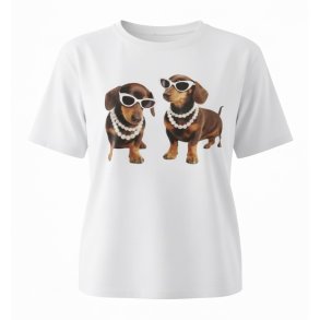 ISAKO SASCHA TEE DACHSDOG WHITE