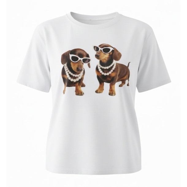 ISAKO SASCHA TEE DACHSDOG WHITE