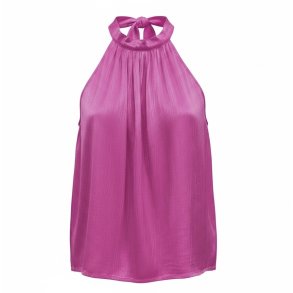 ISAKO TAYLOR HALTERNECK TOP PINK