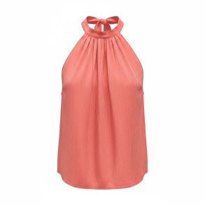 ISAKO TAYLOR HALTERNECK TOP ORANGE