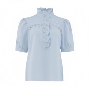 CONTINUE ARIANA BLOUSE SIMILISTON L.BLUE 