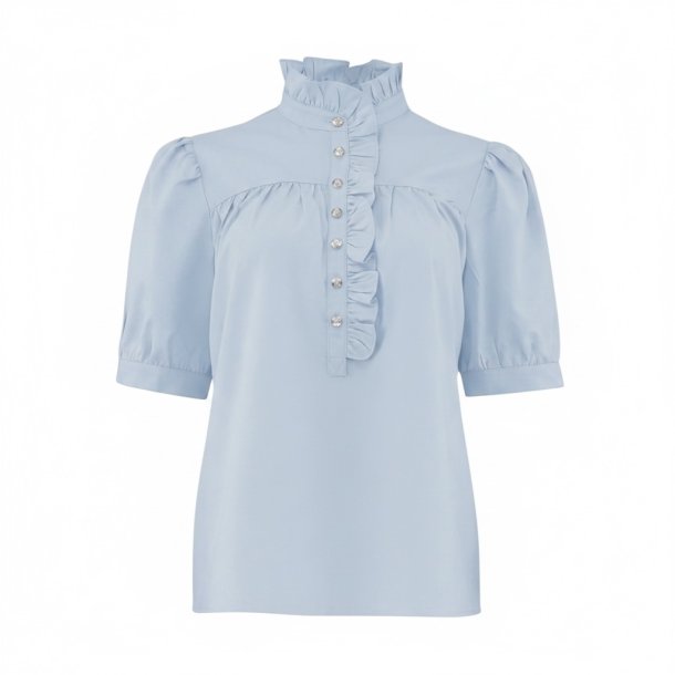 CONTINUE ARIANA BLOUSE SIMILISTON L.BLUE 
