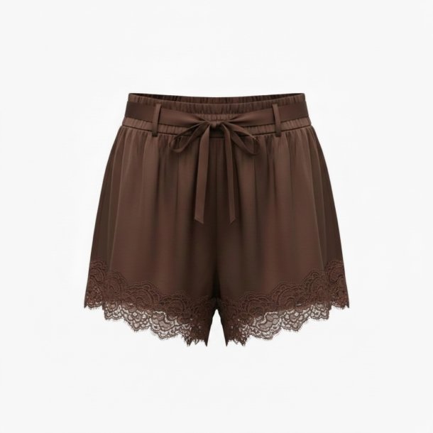 CONTINUE CATALINA SHORTS SATIN BROWN 