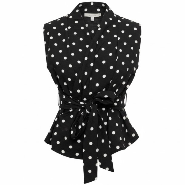 ISAKO BELLA SHIRT BLACK/WHITE DOT