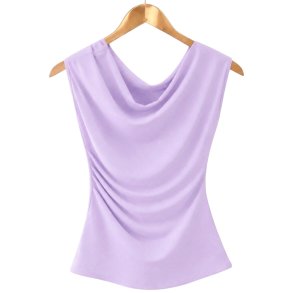 ISAKO WATERFALL TOP LIGHT PURPLE