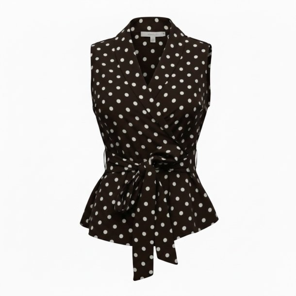 ISAKO BELLA SHIRT DARK BROWN DOT