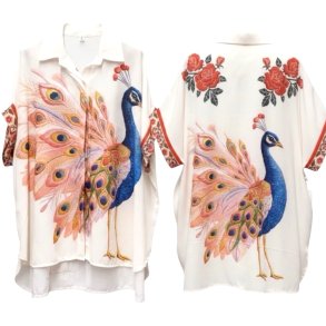ISAKO SALENTO SHIRT PEACOCK