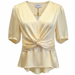 LIBERT� ESSENTIEL TIKI SS TWIST BLOUSE YELLOW YELLOW