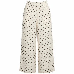 ISAKO BELLA PANTS OFF WHITE/BROWN DOT