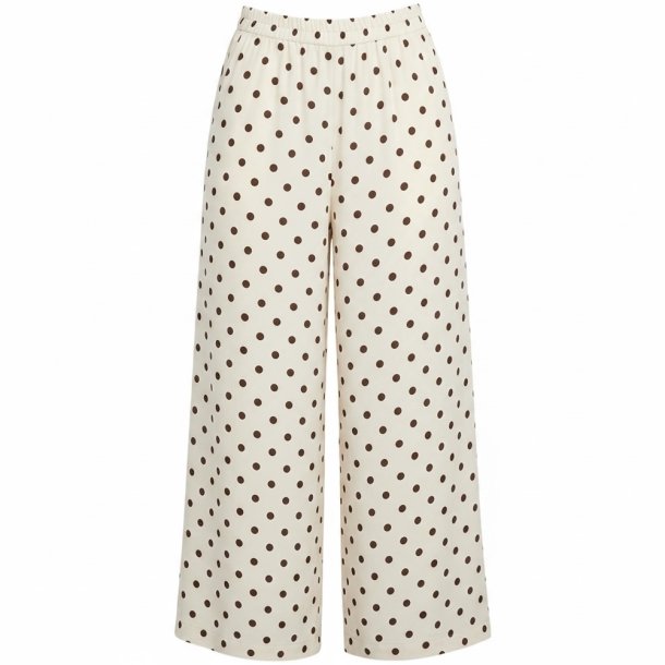 ISAKO BELLA PANTS OFF WHITE/BROWN DOT