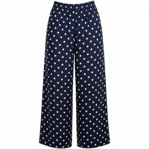 ISAKO BELLA PANTS NAVY/WHITE DOT