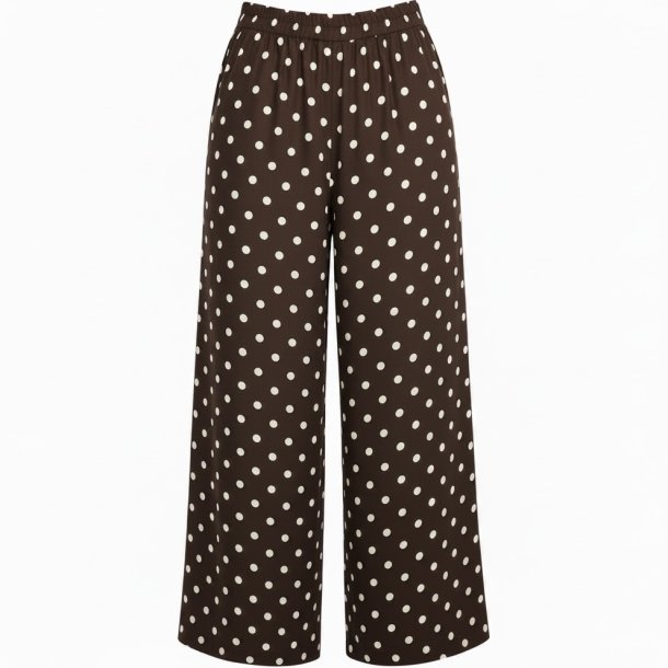 ISAKO BELLA PANTS DARK BROWN DOT