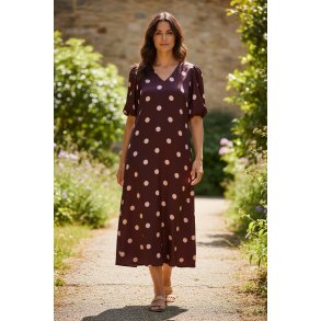 LIBERT� ESSENTIEL DOTTI DRESS ROSE BIG DOT