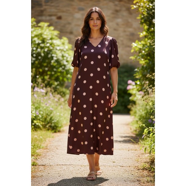 LIBERT� ESSENTIEL DOTTI DRESS ROSE BIG DOT