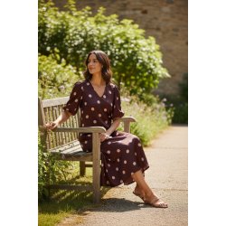 LIBERT� ESSENTIEL DOTTI DRESS ROSE BIG DOT