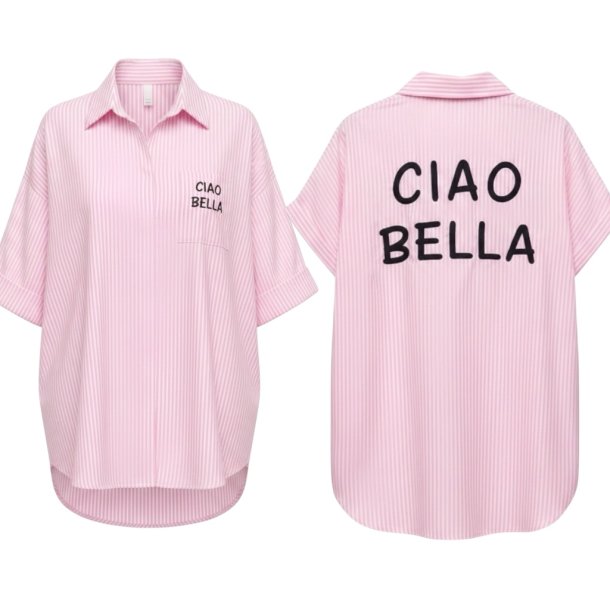 ISAKO SALENTO SHIRT CIAO BELLA PINK
