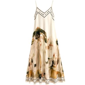 ISAKO AZZURA DRESS BEIGE