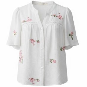 ISAKO BOHO FLOWER SHIRT PINK