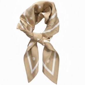 ISAKO VALENTINA DOT SCARF BEIGE