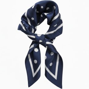 ISAKO VALENTINA DOT SCARF NAVY