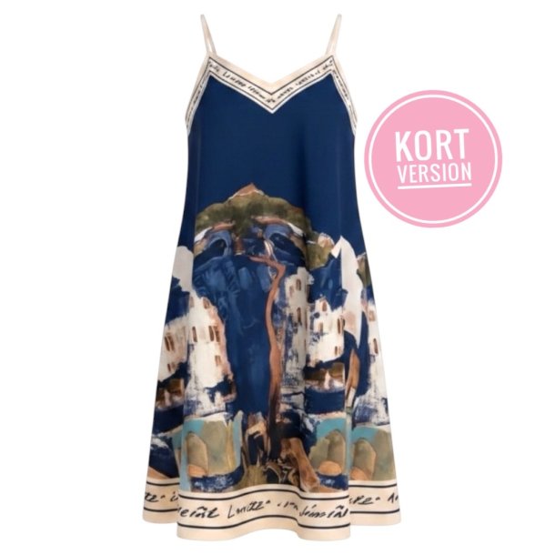 ISAKO AZZURA SHORT DRESS NAVY