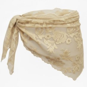ISAKO LACE TRIANGLE BEIGE