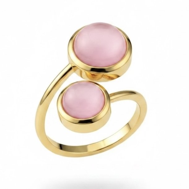 ISAKO DOUBLE-HEADED ROUND RING ROSE 