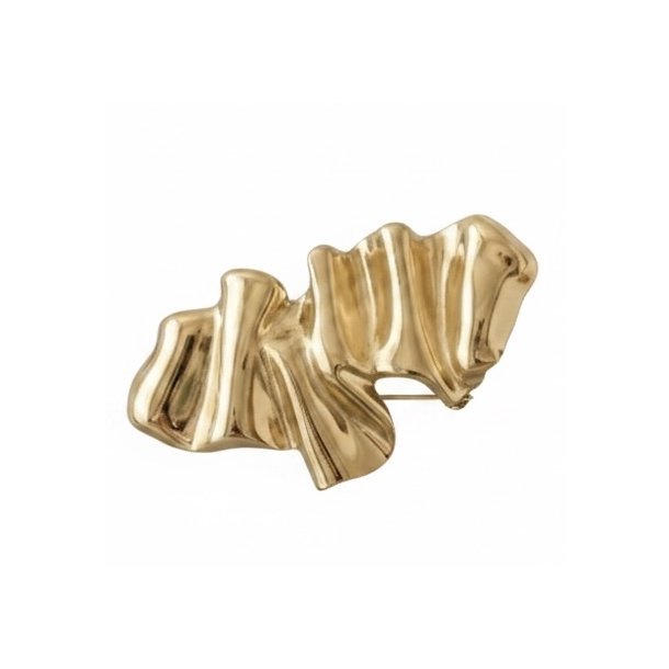 ISAKO BROOCH WAVE GOLD