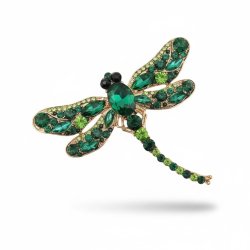 ISAKO BROOCH LIZARD GREEN