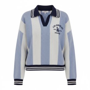 ISAKO STRIPE KNIT NAVY