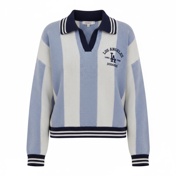 ISAKO STRIPE KNIT NAVY