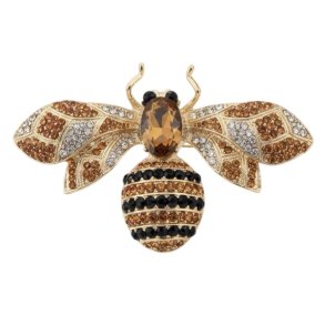ISAKO BROOCH BIG BEE YELLOW
